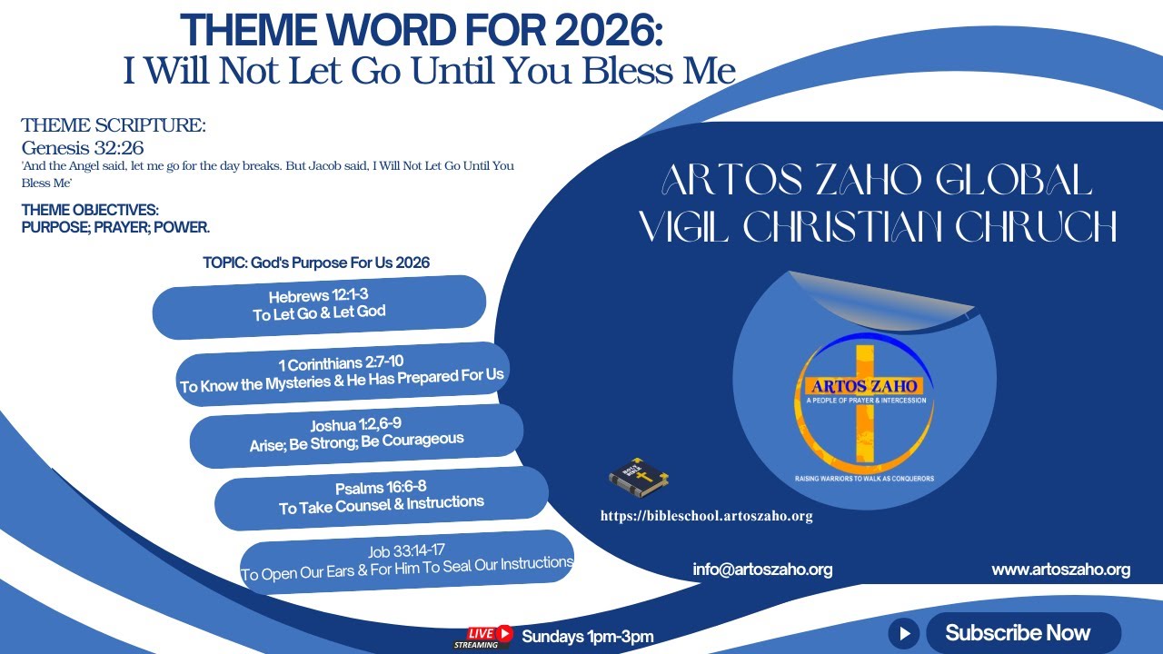 Saturday Prayer ||  10th January 2026 || God's Purpose For Us 2026