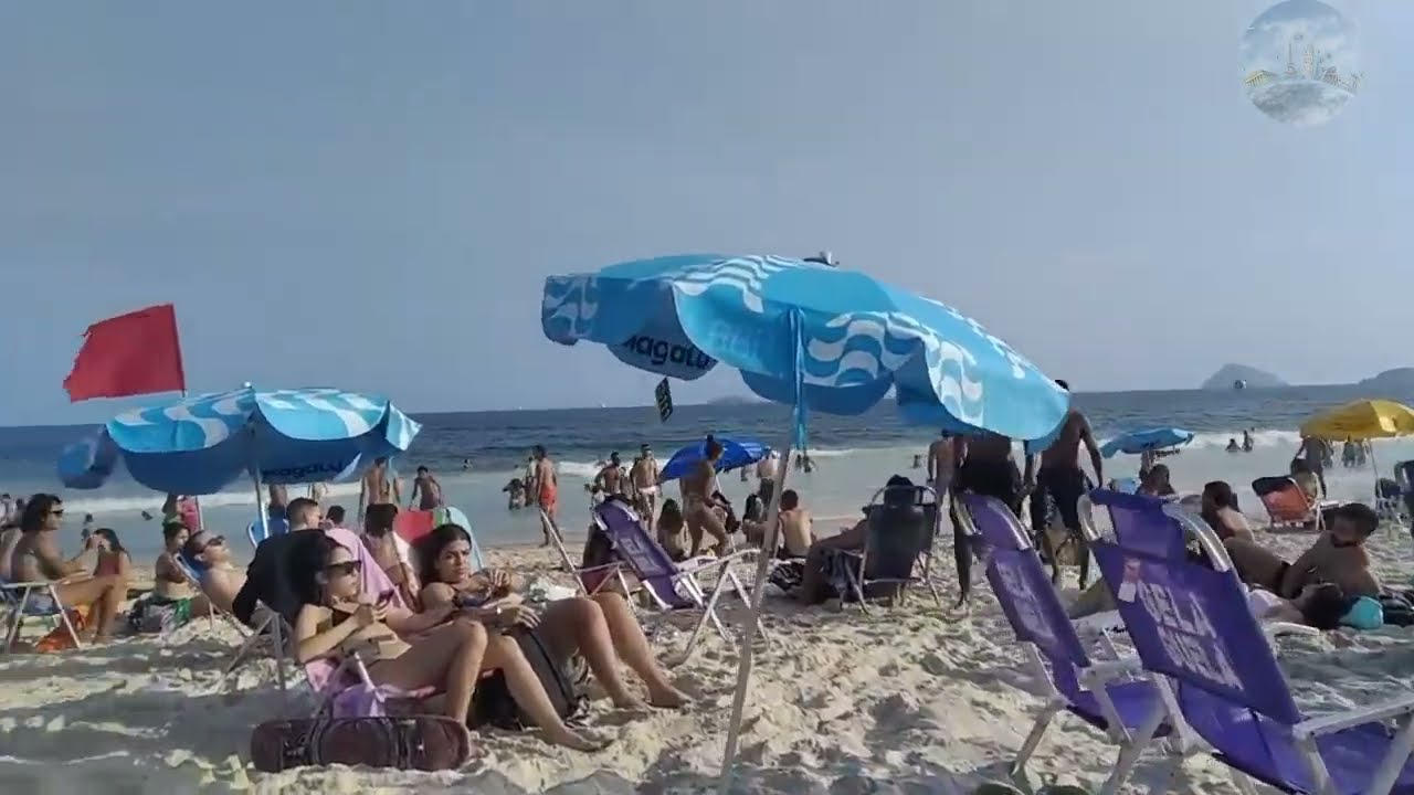 🇧🇷 Rio de Janeiro Brazil Rasta Beach Walking Tour 4K Leme Copacabana