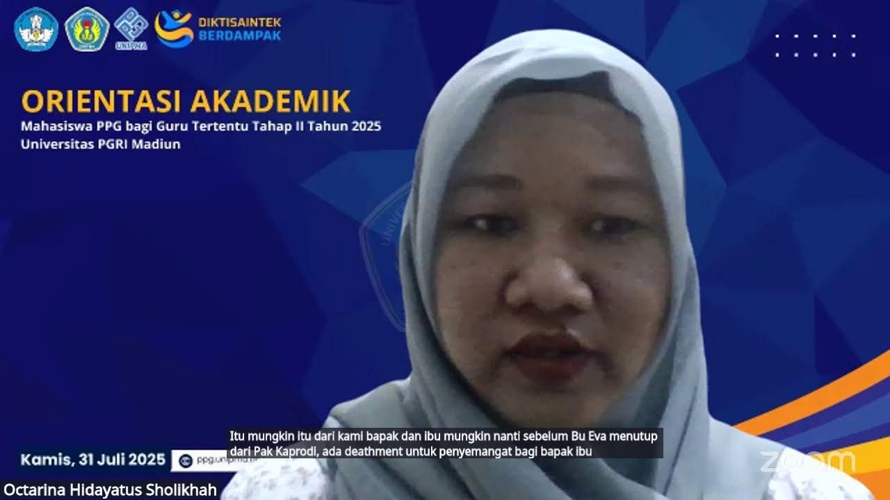 Orientasi Akademik Mahasiswa PPG bagi Guru Tertentu Tahap 2 Tahun 2025 Universitas PGRI Madiun