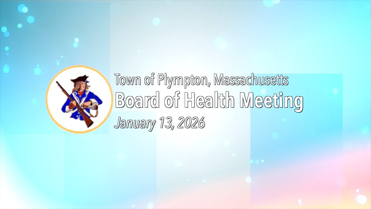 Plympton Board of Health - January 13, 2026