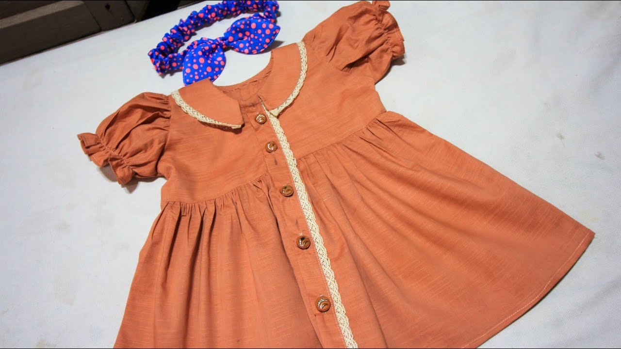 6 month baby Frock cutting and stitching/latest baby Frock cutting/summer baby frock cutting