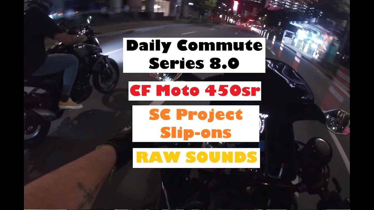 Daily Commute pt. 8.0 | CF Moto 450SR | POV | Pure Sound | SC Project Slip-ons