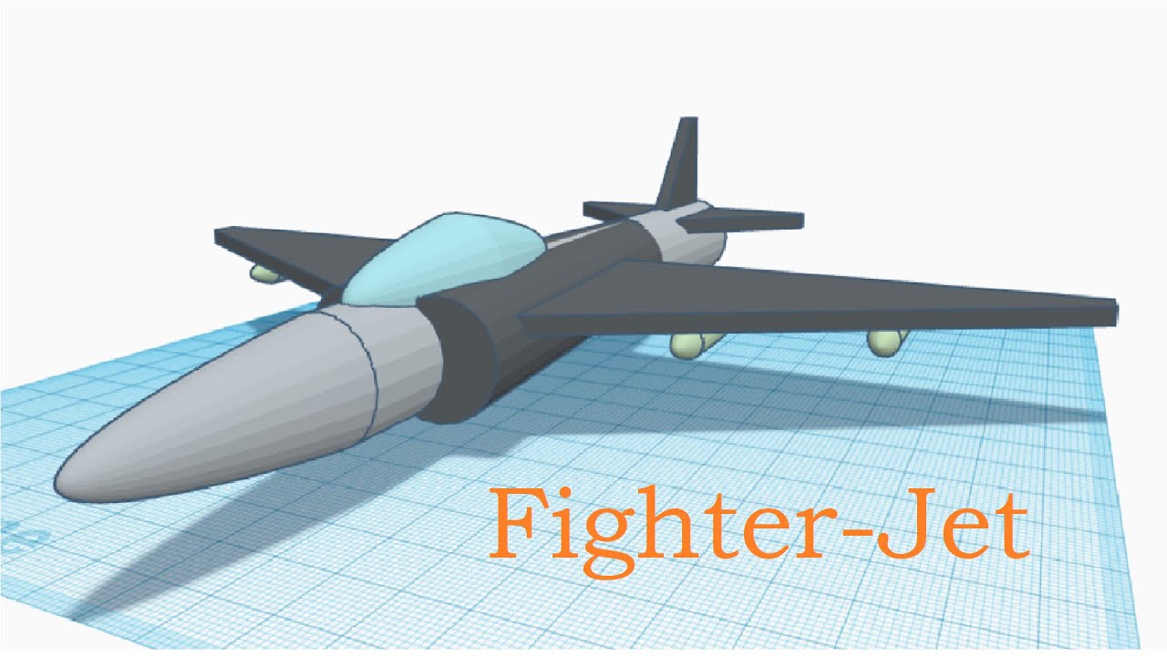 (#2) Tinkercad Fighter Jet | How to make Fighter Jet |