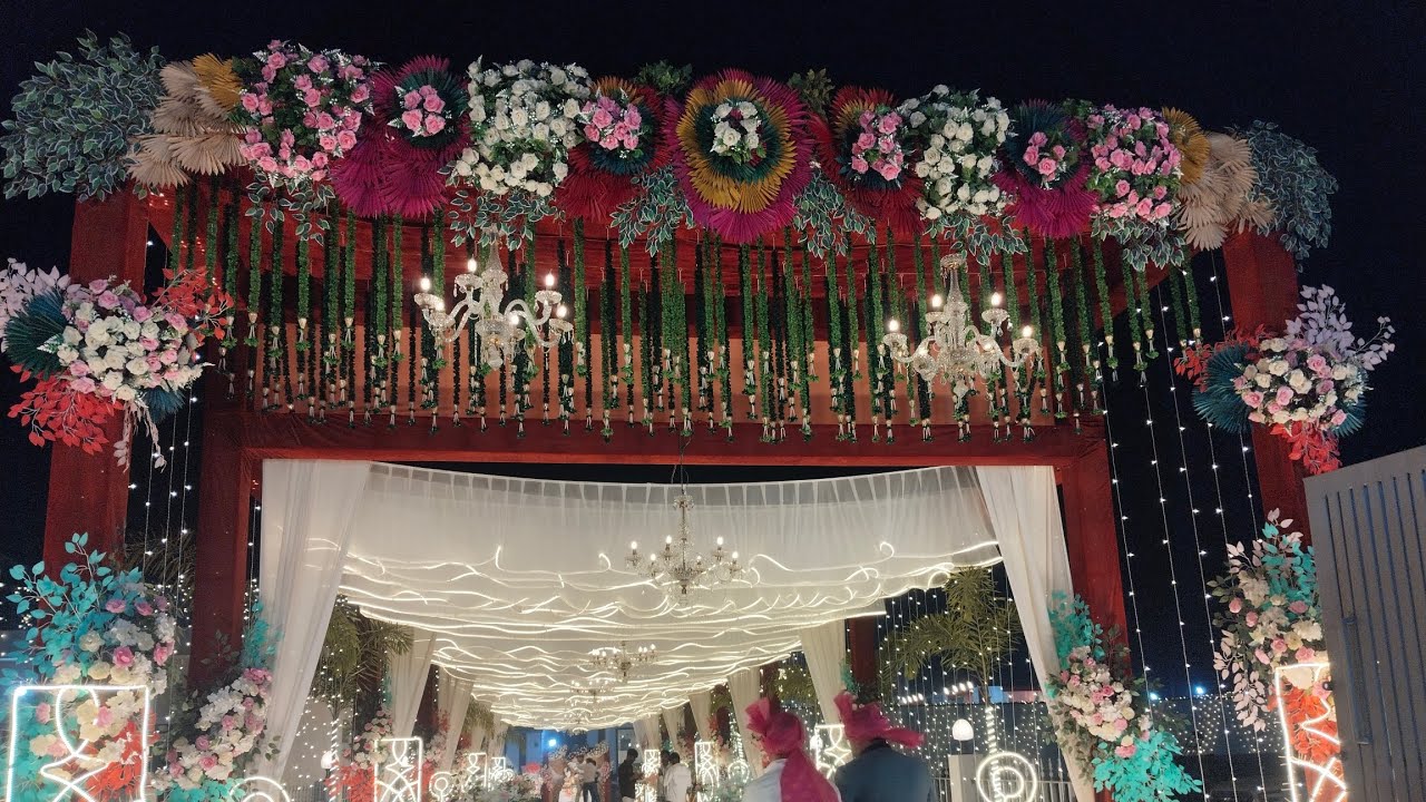 Diye bati event flower decoration gorakhpur #diye #you tube #wading
