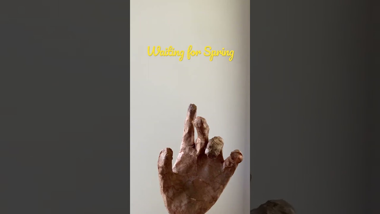 Crafting through Winter. Waiting for Spring. #papermache #hands #maker #daydreaming #dabbling