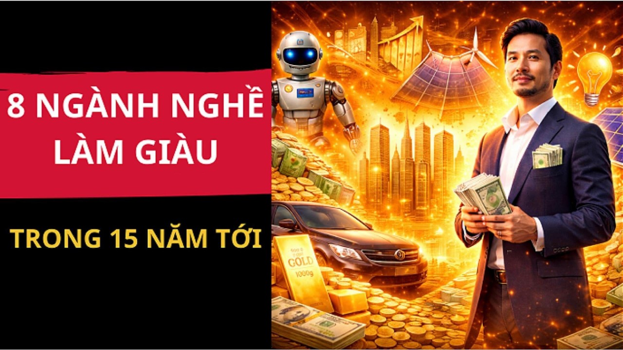 8 NGÀNH NGHỀ LÀM GIÀU TRONG 15 NĂM TỚI | TAY TRẮNG LẬP NGHIỆP
