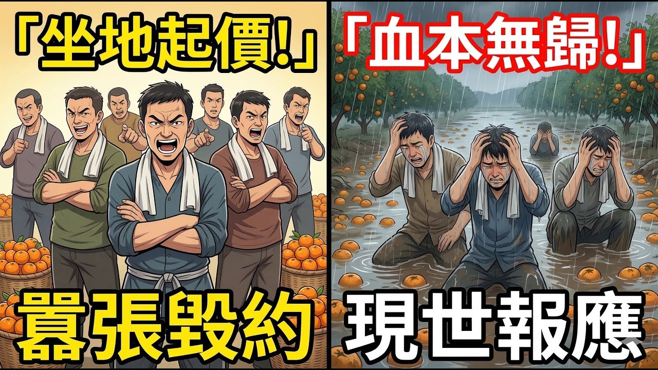 ✅️【人性貪婪】 颱風天好心收購遭毀約！村民坐地起價罵奸商，隔天橘子全泡水崩潰痛哭！ (社會寫實/打臉爽文)