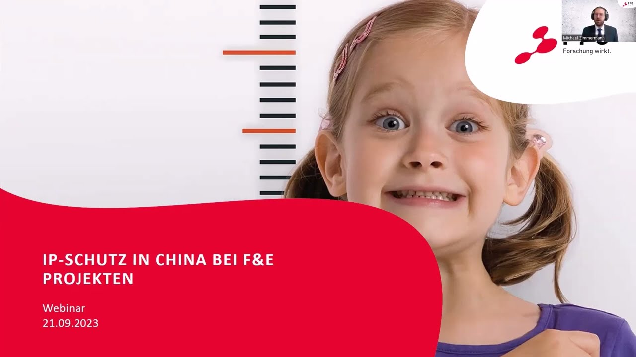 IP Schutz in China bei F&E Projekten