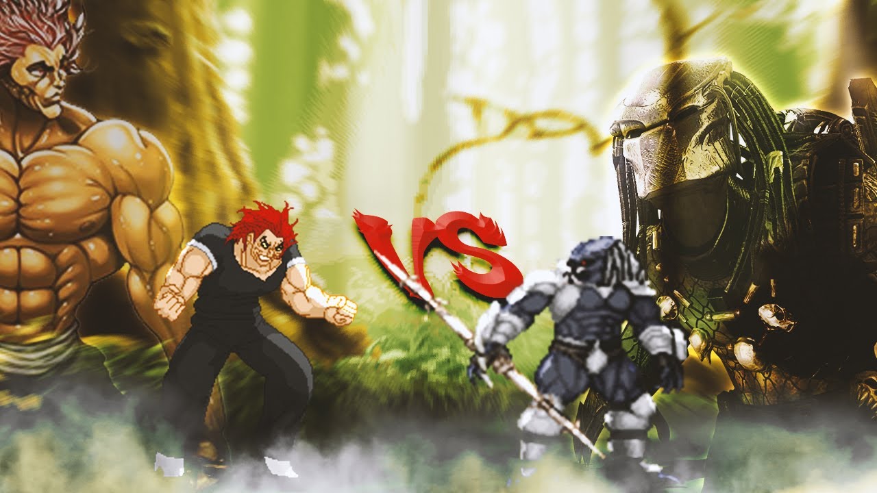Yujiro Hanma vs Predator Ancient. Baki the Grappler vs Predator. Anime vs Movie MUGEN
