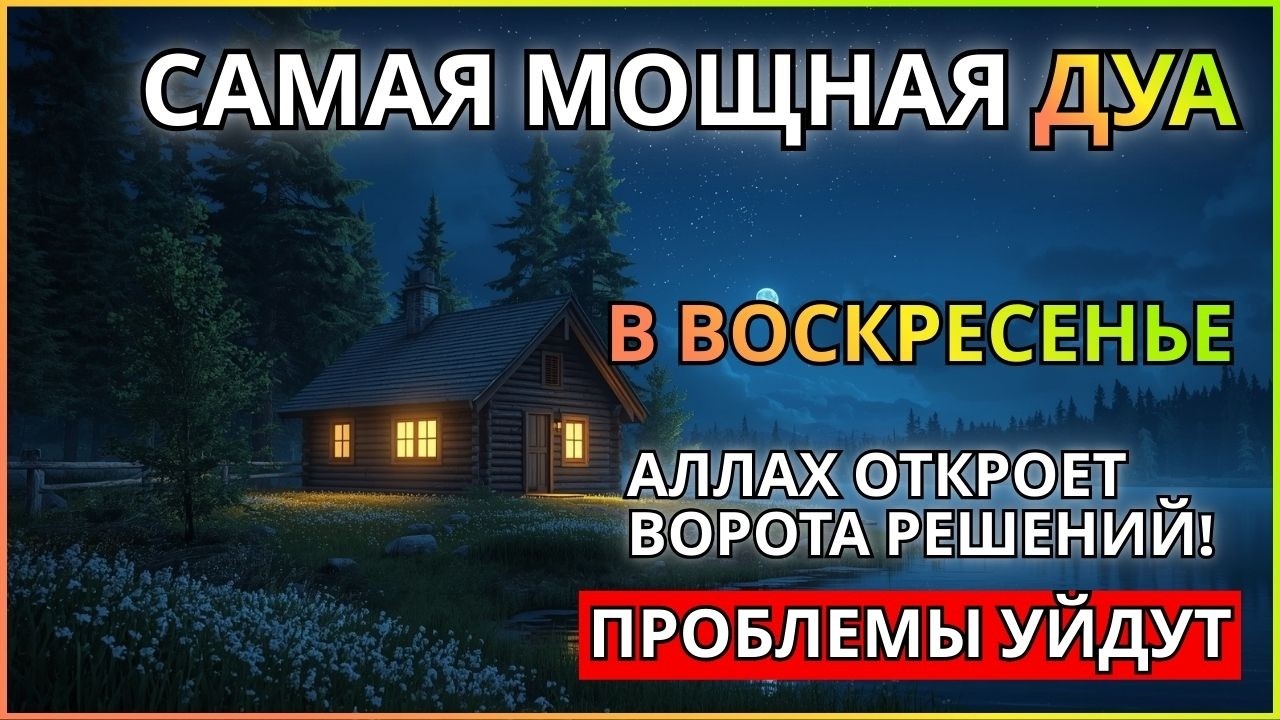 Дуа В ВОСКРЕСЕНЬЕ ДАЕТ УВАЖЕНИЕ, БОГАТСТВО,РИЗК,ДЕНЬГИ,УСПЕХ И СЧАСТЬЕ! #дуа 🔑🤲