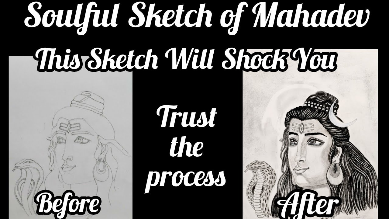 This Mahadev Sketch Took Hours!😱 #art #drawing #viral  #trending #artist #like #subscribemychannel