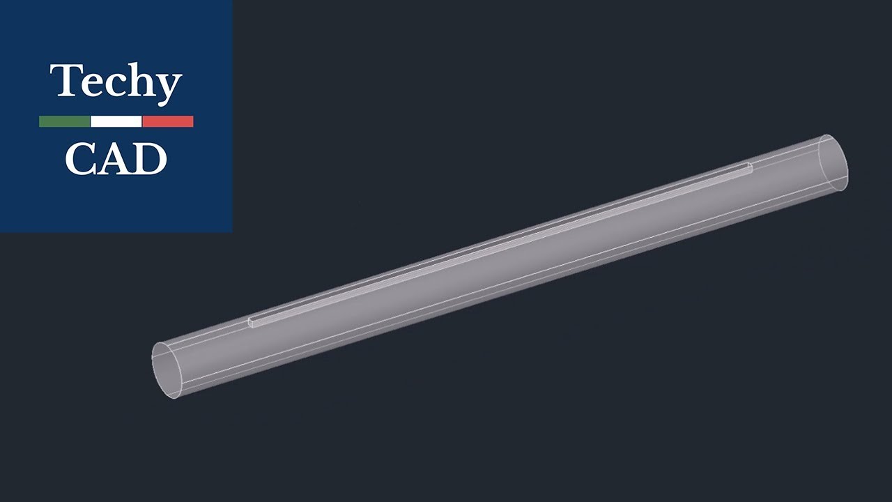 Autocad Tutorial | How to make Slot in Shaft in Autocad | Autocad 3D | Substract in Autocad