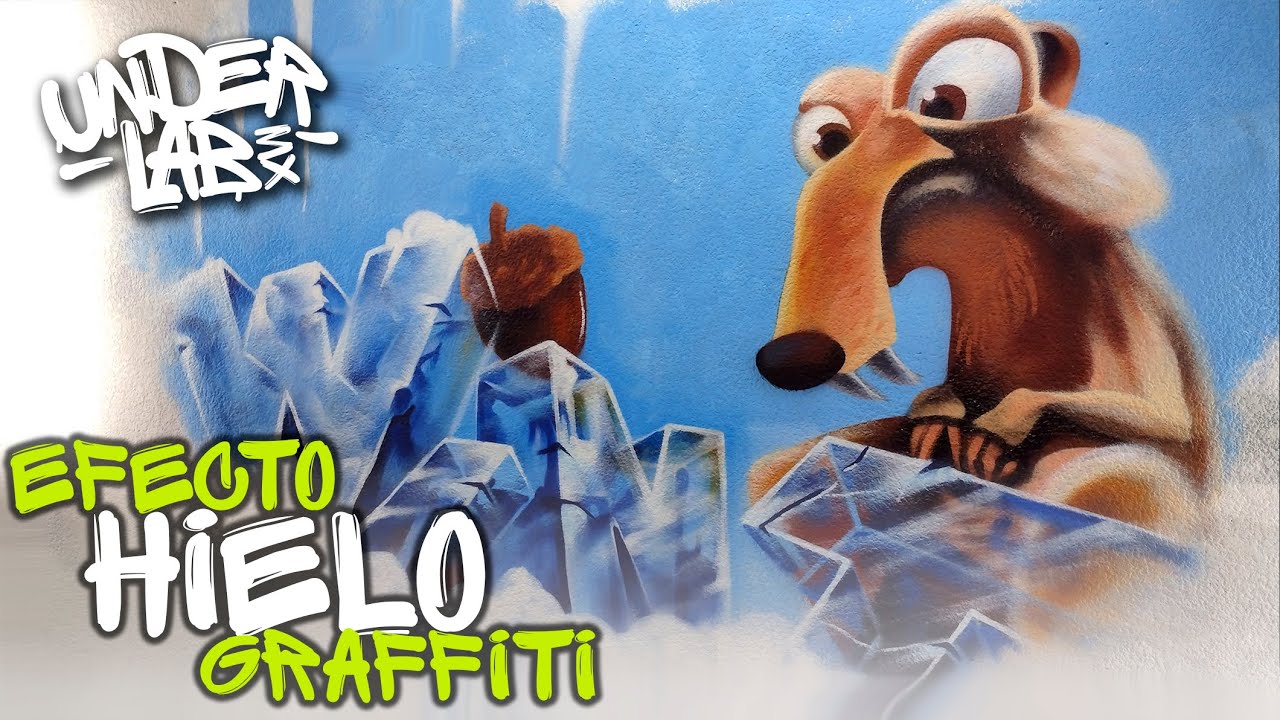 Así de fácil es pintar efecto de HIELO en tus GRAFFITIS