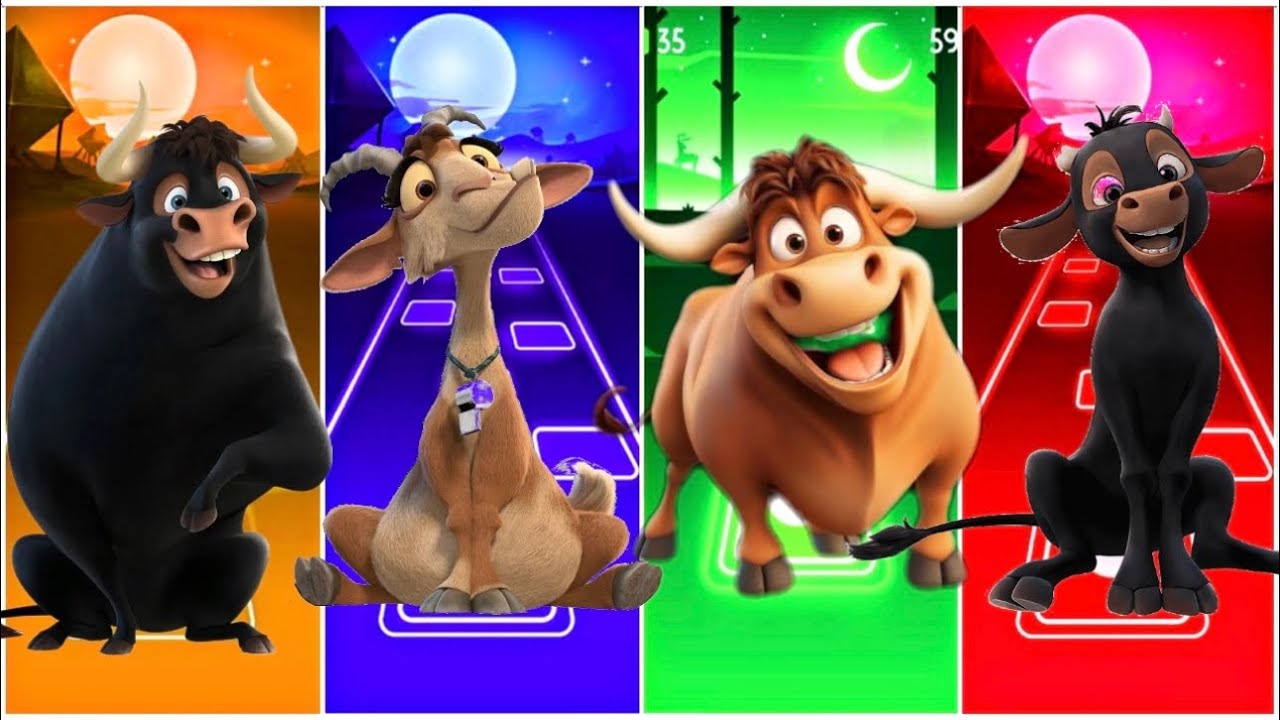 Funny Animals-Ferdinand🆚Goat🆚Bull🆚Valiente