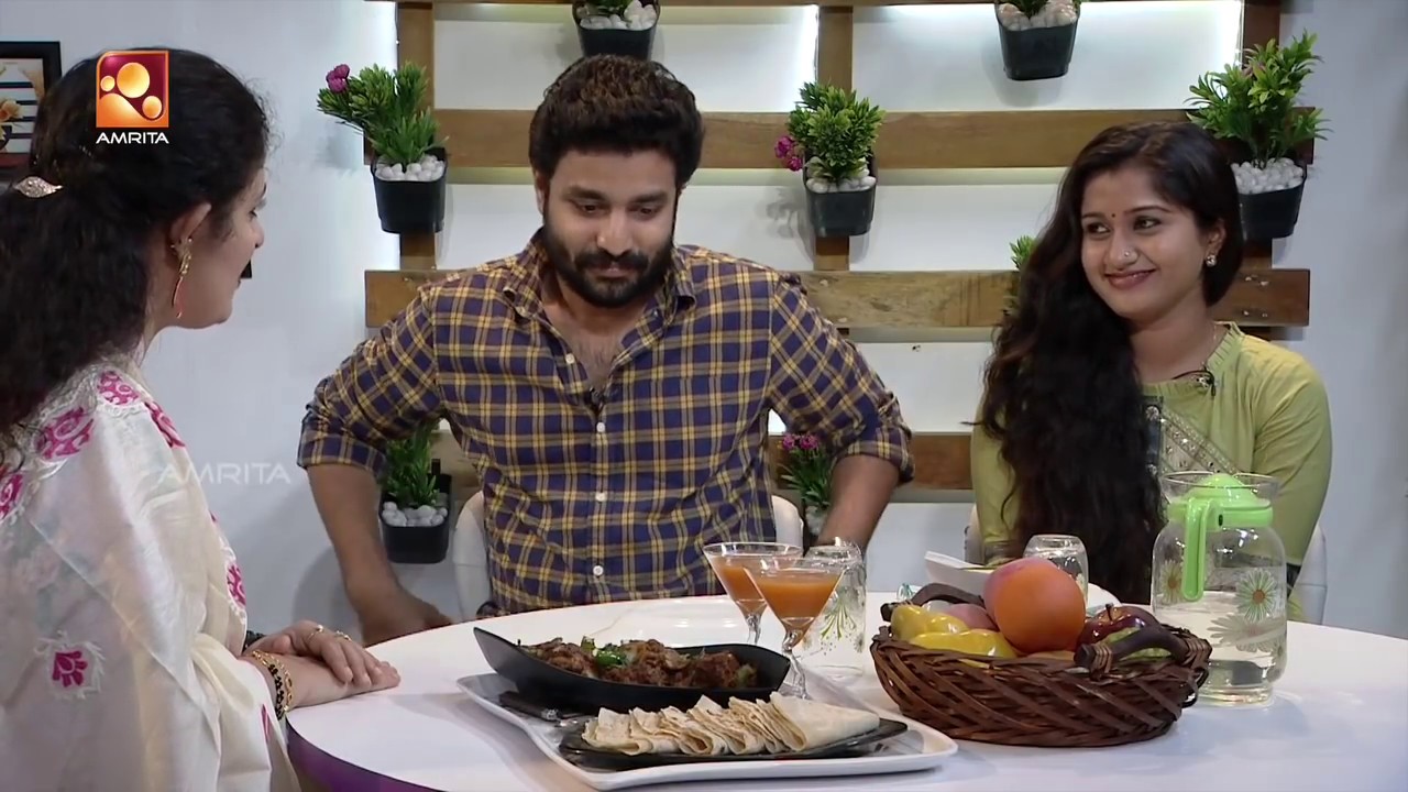 Annie's Kitchen | Kadai Chicken |കടായി ചിക്കൻ |Deepak & Anashwara | Amrita TV
