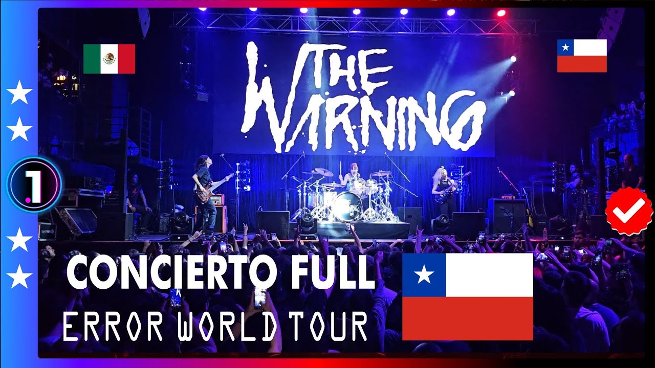 THE WARNING 🖤🤘🇲🇽🇨🇱 | CONCIERTO FULL | ERROR WORLD TOUR CHILE (Club Chocolate), Santiago, 10 Oct 2023