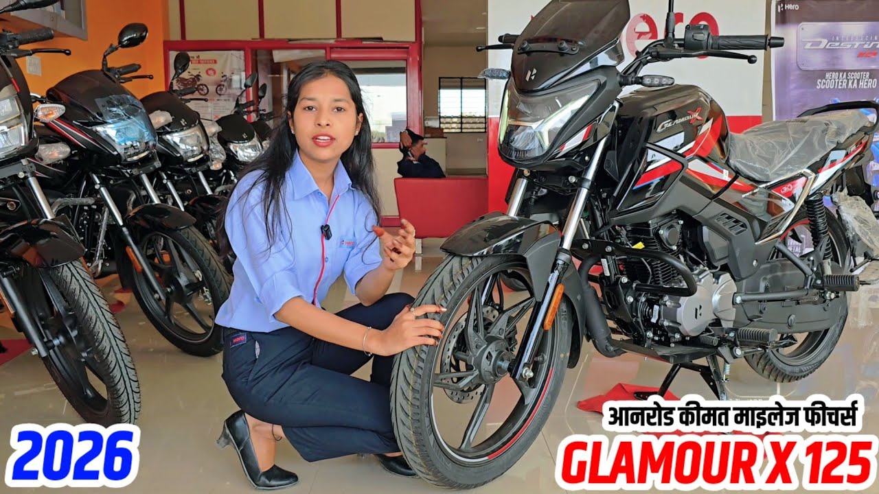 2026 Hero Glamour X 125 - Price Mileage Specifications Hindi Review | HeroMotocorp | New Glamour X 