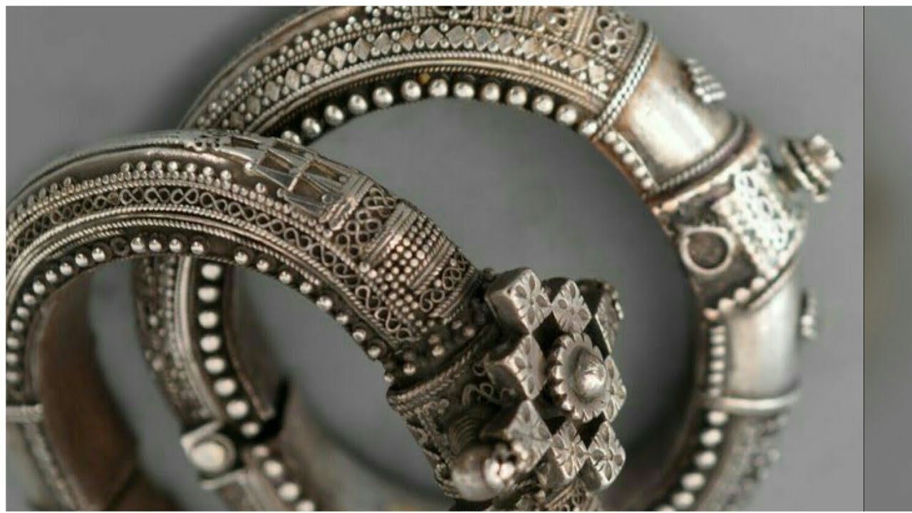 Silver Anklets Designs |Antique Payal Designs Traditional jewellery part-3