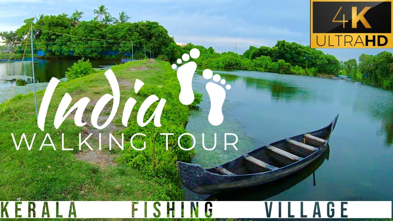 4k Relaxing walk through Indian Fishing Village in Kochi, Kerala. Ultra HD Kerala,India Walking Tour