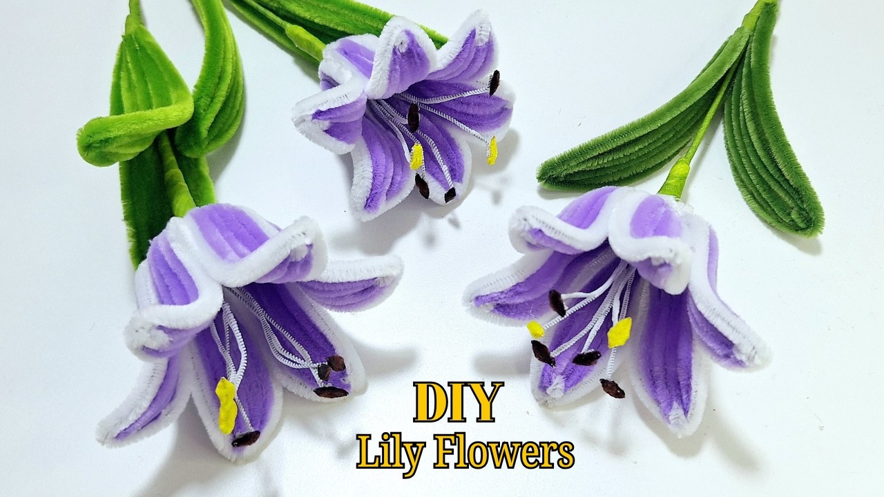 How to Make a Flower Lily with Pipe Cleaners
