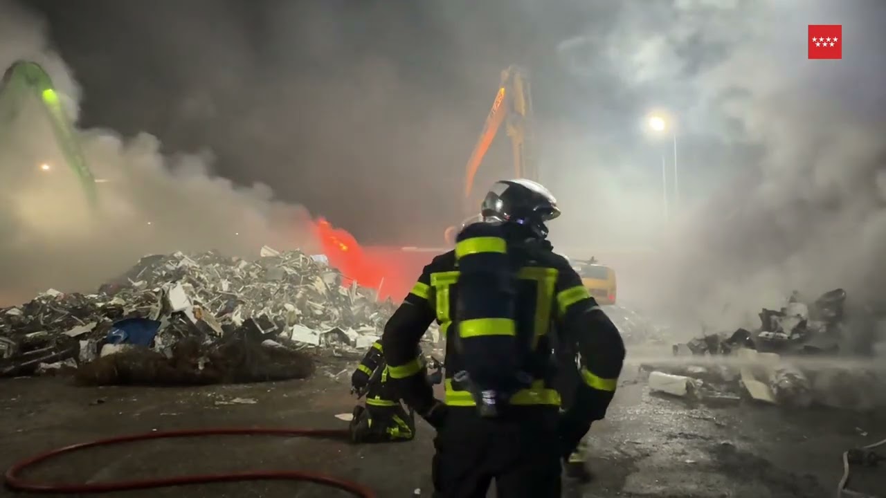 Incendio nave industrial Leganés