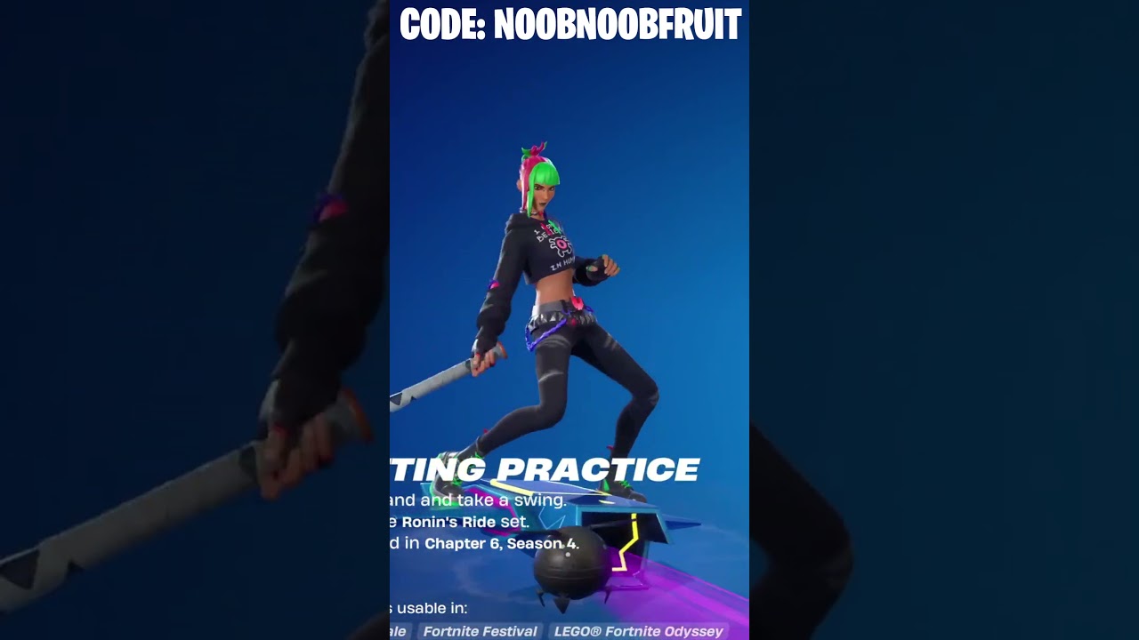 BATTING PRACTICE Emote Showcase ft. Bug Punk Sunny | Fortnite #shorts