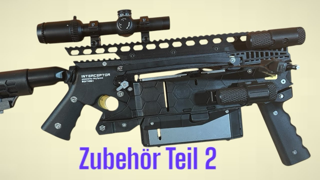 Armbrust Mey Interceptor - Zubehör Teil 2 - CAW-Picatinny-Präzisions-Set - längere Picatinnyschiene