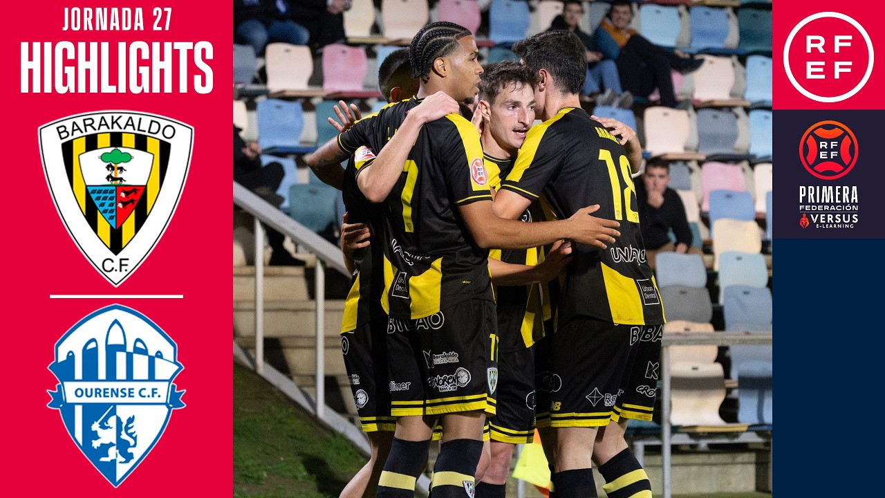 Resumen #PrimeraFederación | Barakaldo CF 1-0 Ourense CF | Jornada 27 | Temporada 2025/26
