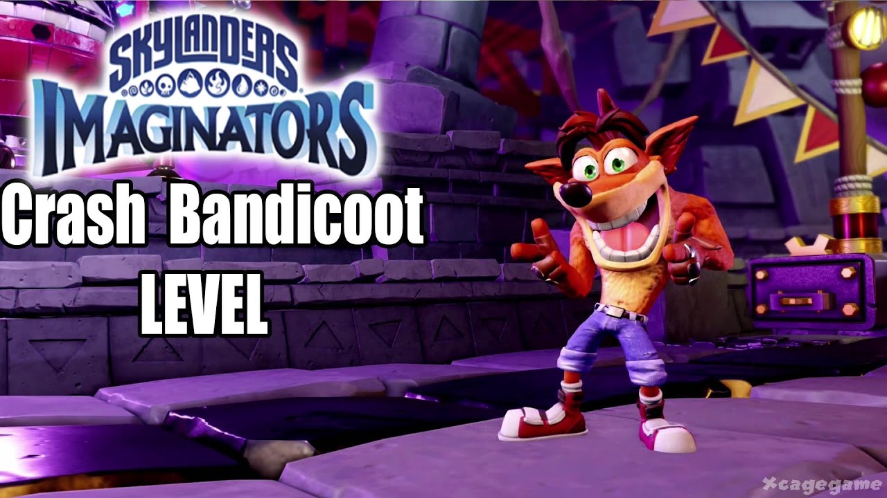 Skylanders Imaginators Crash Bandicoot Level Gameplay - Thumpin' Wumpa Islands Full Level