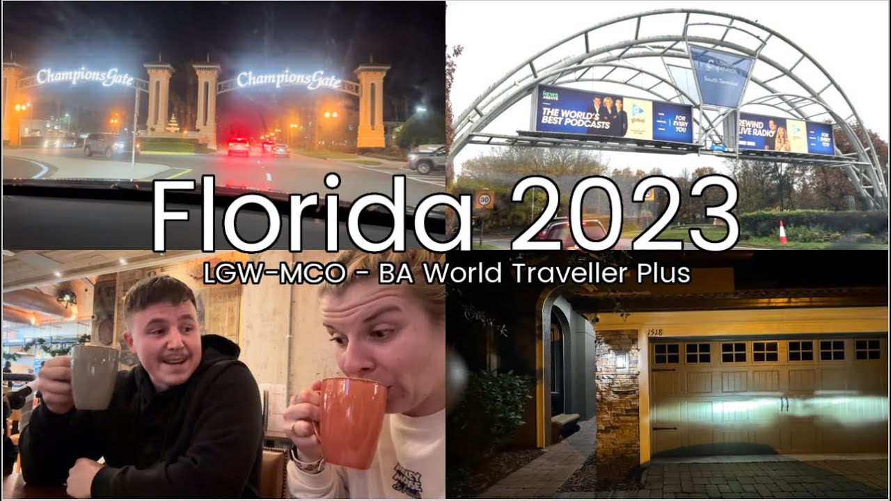 Florida Travel Day | LGW - MCO BA World Traveller Plus | November - December 2023