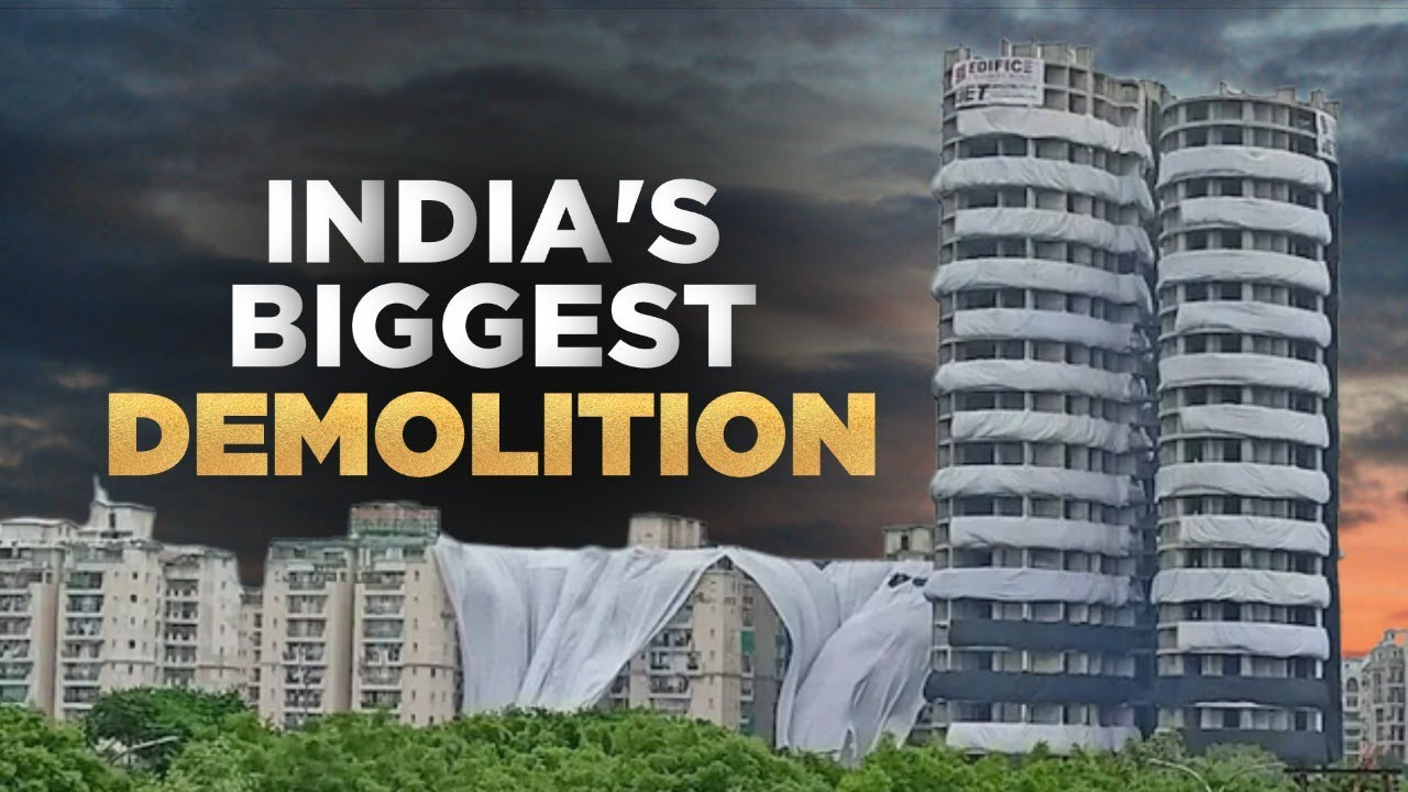 Twin Tower Demolition LIVE: Preparation Begins For Demolition Of Noida's Twin Towers | India Today