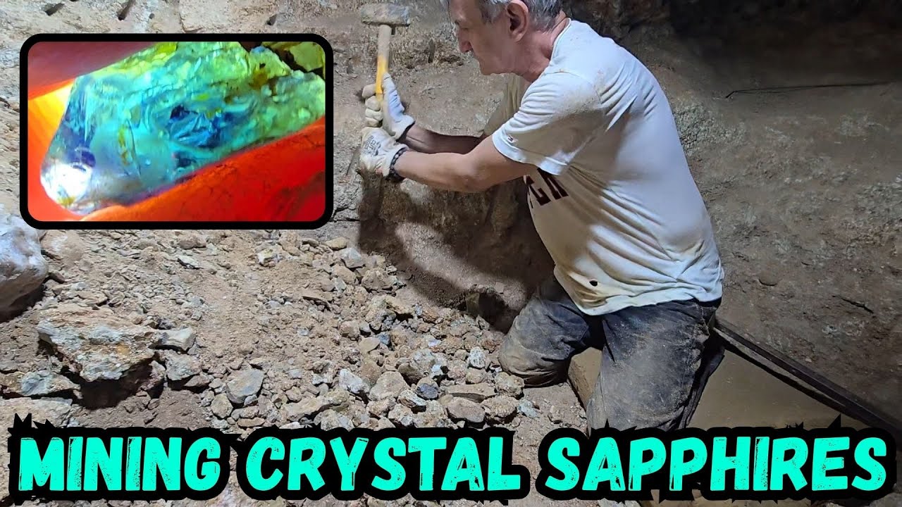 ДОБЫЧА КРАСИВЫХ КРИСТАЛЛИЧЕСКИХ САПФИРОВ ⛏️💎 Спасает положение!