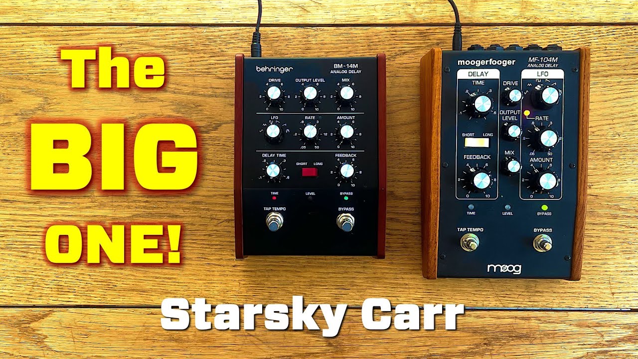 Behringer BM-14M против MoogerFooger Delay // Демонстрация и обзор