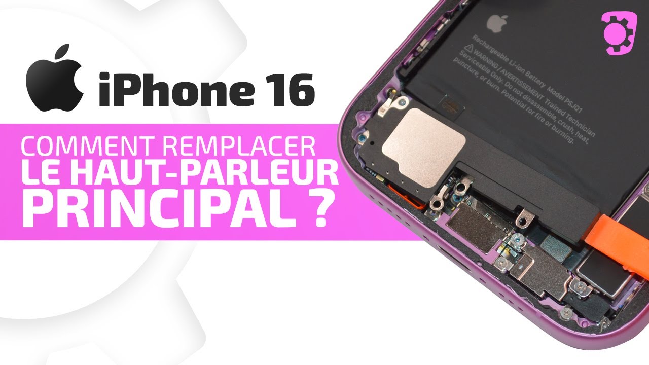 Comment remplacer le haut-parleur principal de l'iPhone 16 ? | Brico-phone