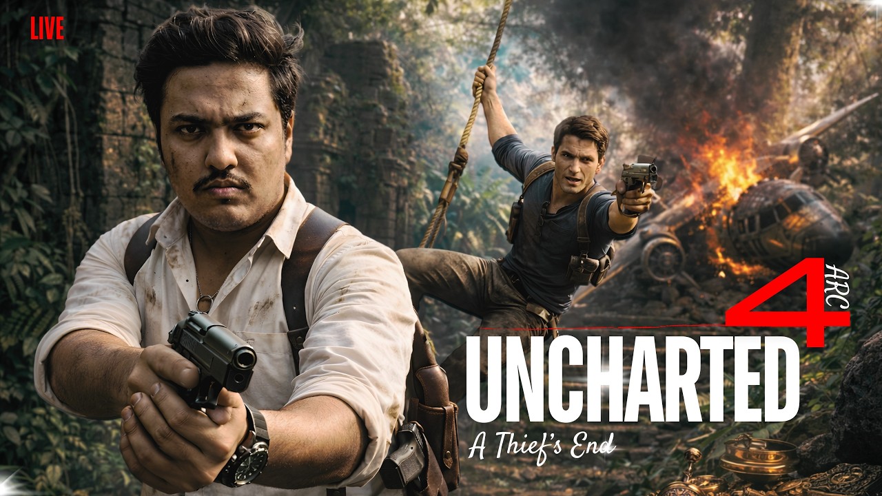 🔥LIVE Till the End 💀 | Finishing Uncharted 4 Today!
