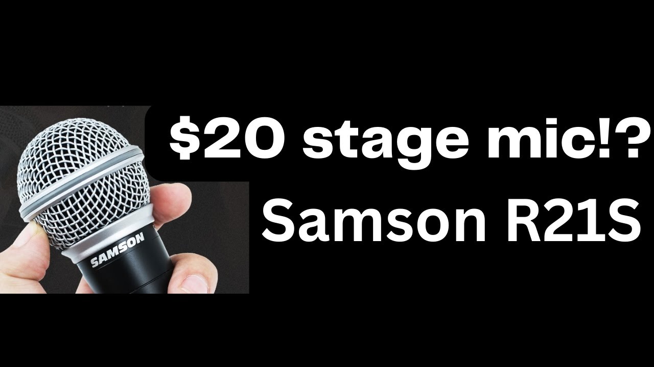 $20 XLR Dynamic Mic - Samson R21S Demo / Sound Test