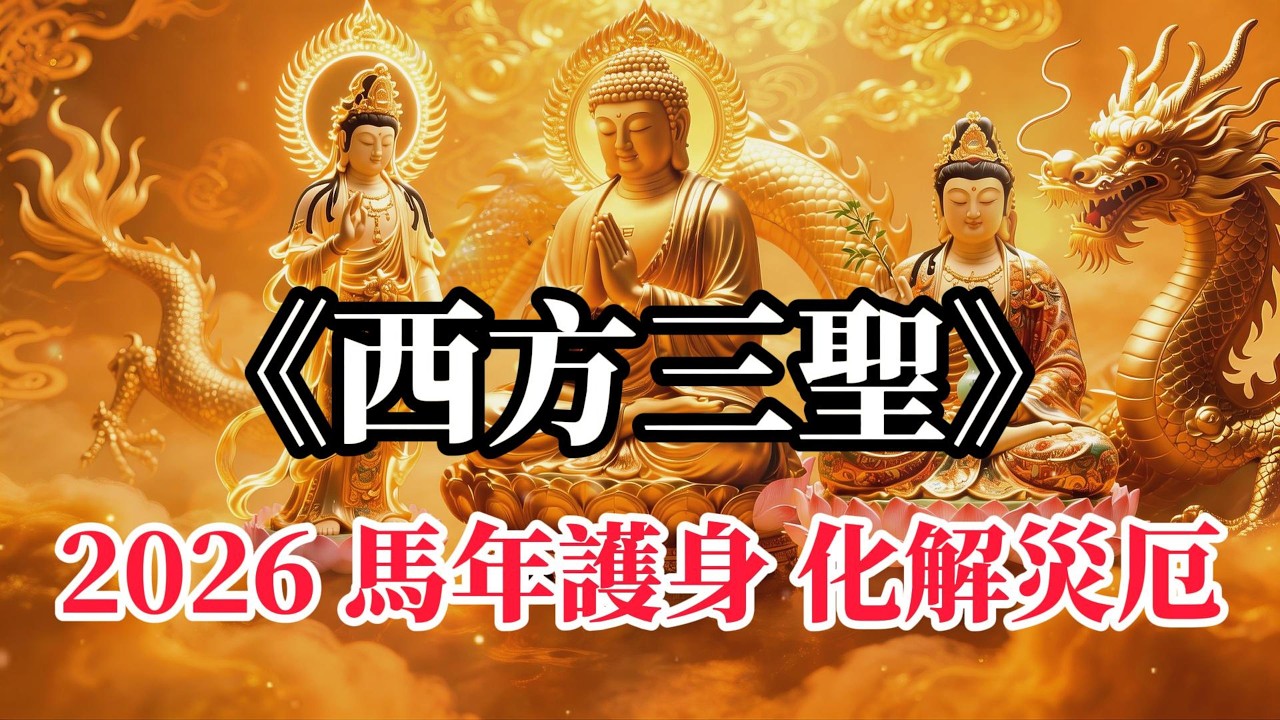 西方三聖 阿彌陀佛 觀世音菩薩 大勢至菩薩 南無阿彌陀佛聖號 慈悲光明照十方  福慧增長無量 福慧雙增，離苦得樂，安樂眾生 #觀世音菩薩  #藥師佛 #藥師琉璃光如來 ｜Buddhist Music