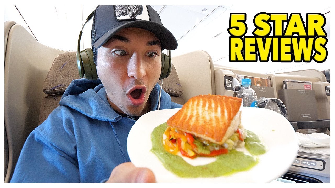 First Class Food Review On 19 Hour Flight (5 Star)