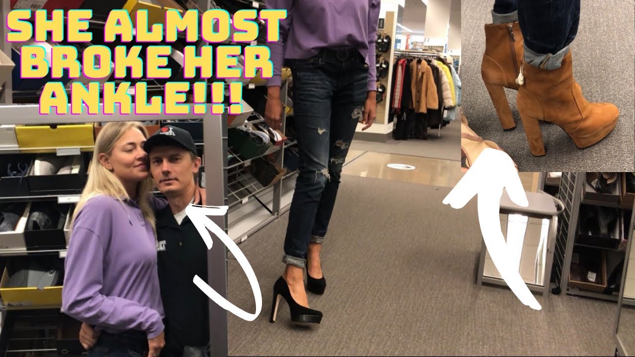 Tall Girl Tries Tallest Heels In The Store Part 2