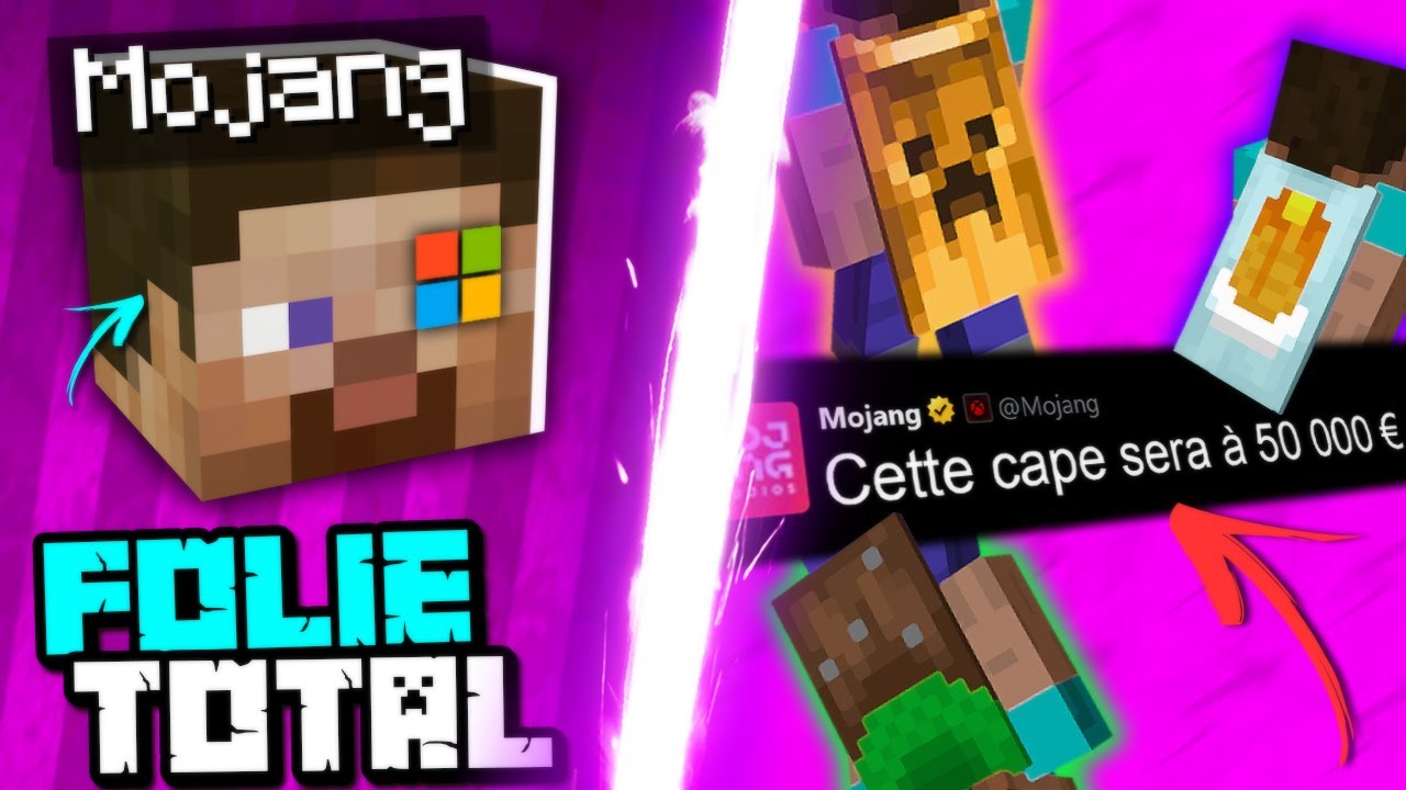 Mojang crée un scandale (osé?) qui fait EXPLOSER la valeur de cette CAPE