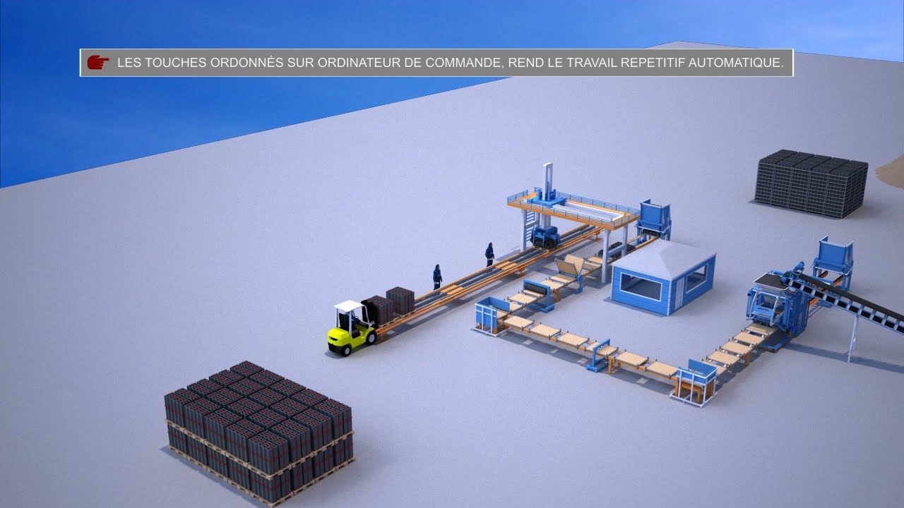 Machine de Fabrication de Parpaing Pave Bordure Hourdis VESS 10.1