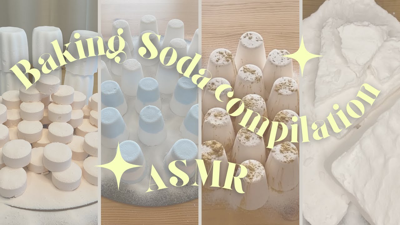 ❤️ 5 Amazingly Crunchy Videos | ASMR Baking Soda ❤️