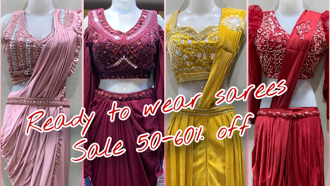 SALE READYMADE SAREE COLLECTION | READY TO WEAR SAREE | DRAPE SAREES