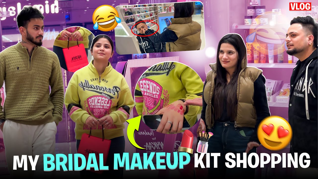 My Bridal Makeup Kit Shopping For Marriage ❤️😍 || Vasu & Shreya