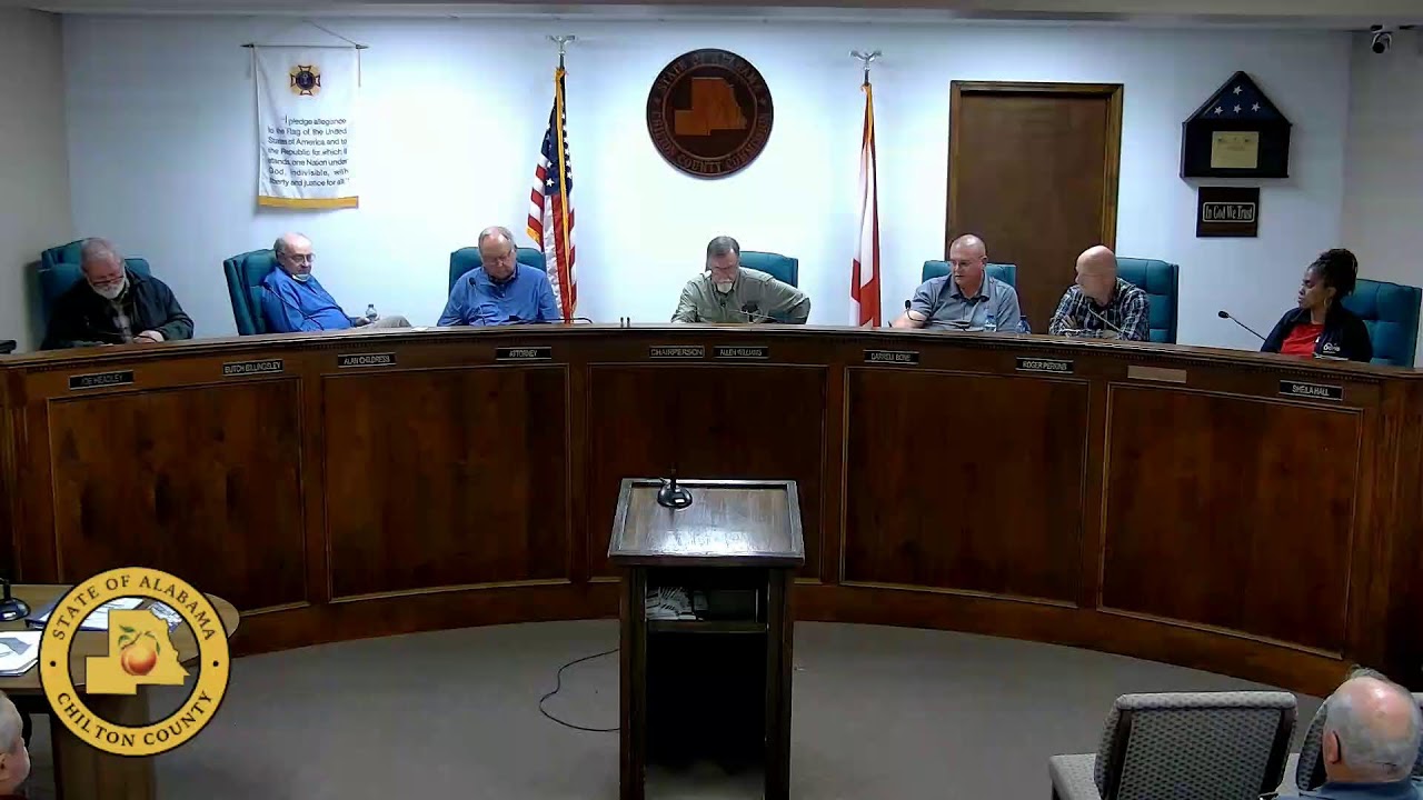 Chilton County Commission Work Session 2/9/26