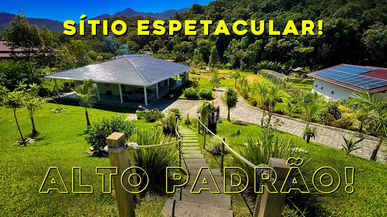 SÍTIO ESPETACULAR COM DUAS CASAS, LAGOA E POMAR! à venda em Itajaí-Sc