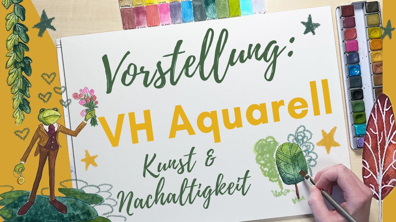 Nachhaltig malen mit handgemachten Aquarell-Farben von VH-Aquarell