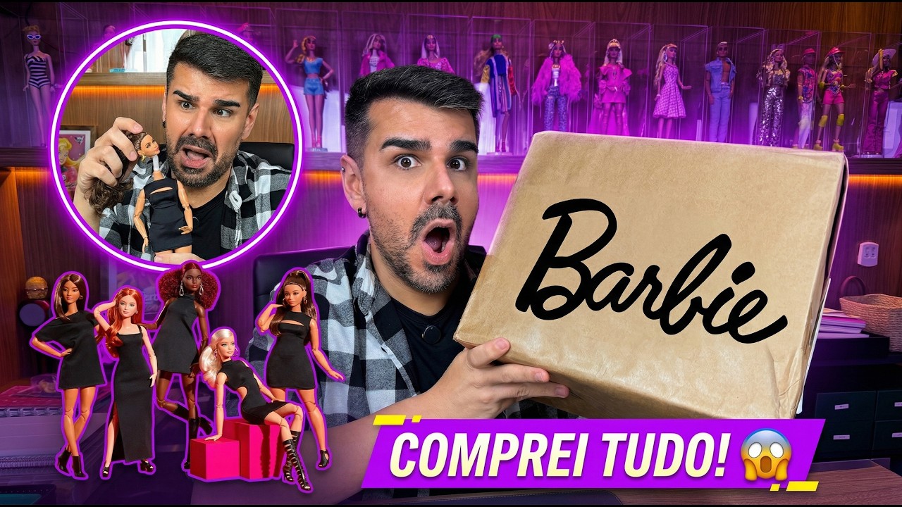 COMPREI A NOVA COLEÇÃO INTEIRA DA BARBIE QUE TÁ PERDENDO A CABEÇA!😱  - Titi Fabri