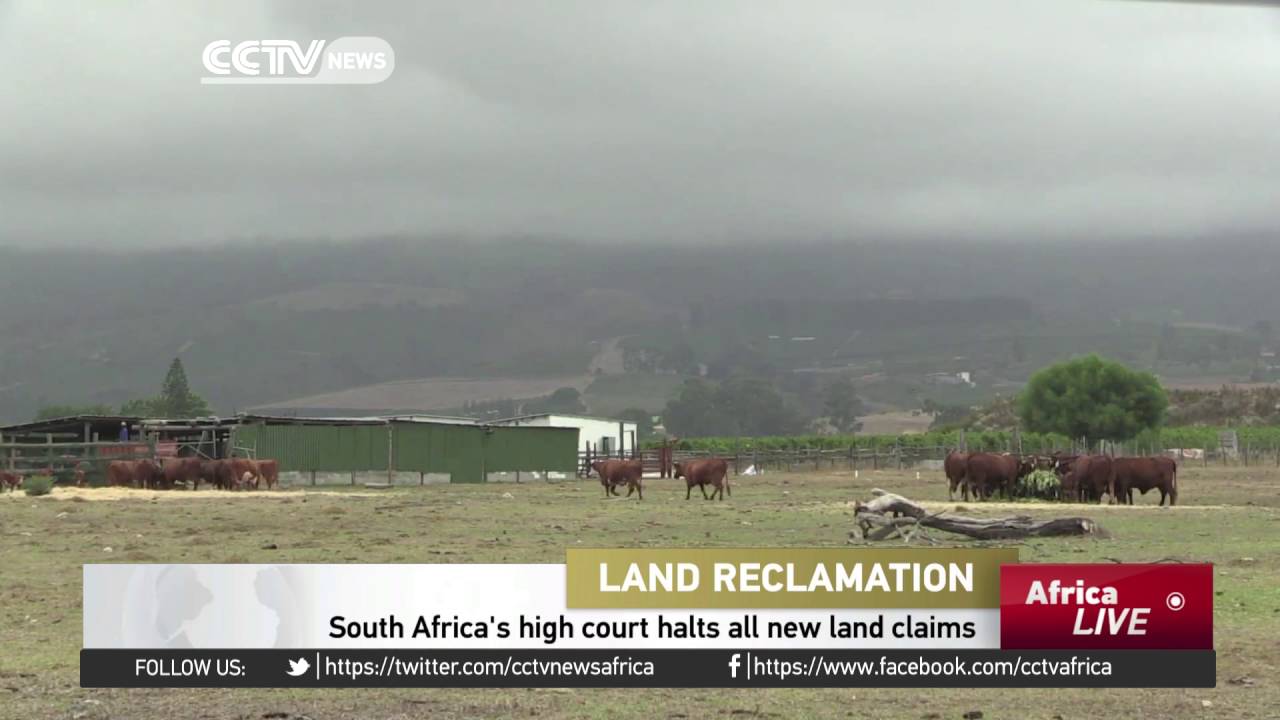 South Africa's high court halts new land claims