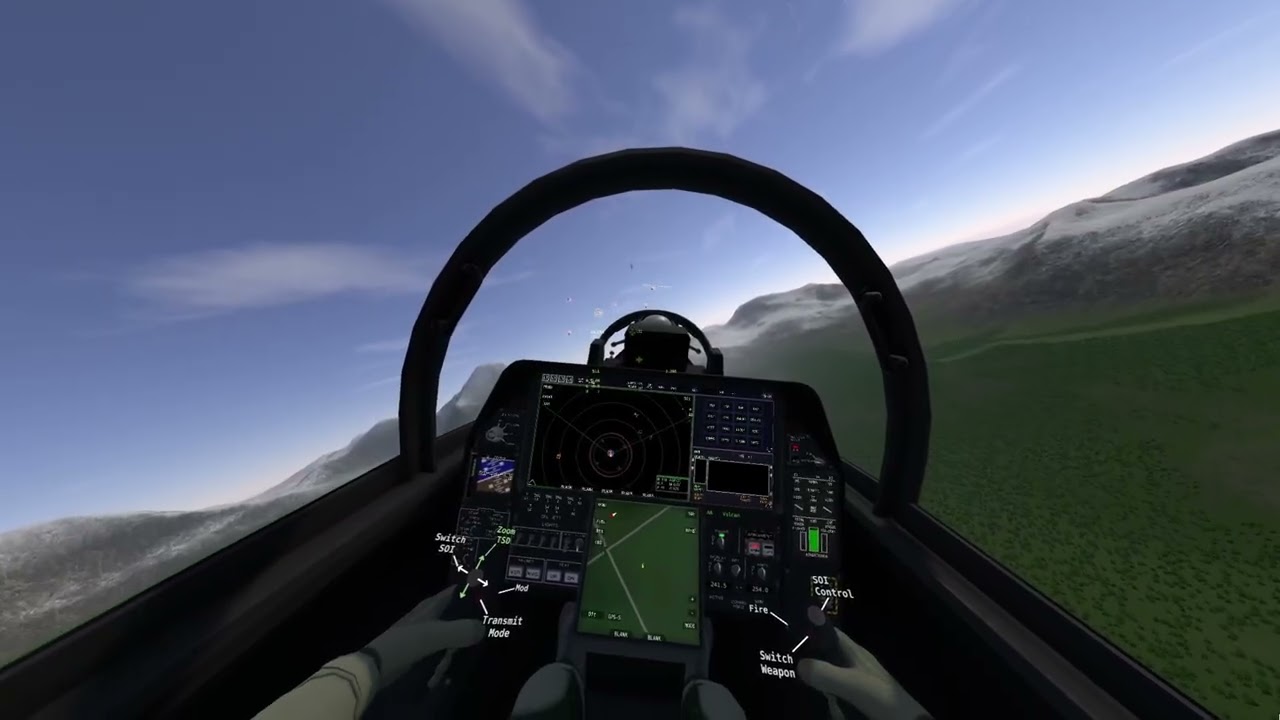 Flying with Vtol vr gaming and he is flying but we take off on aircraft carrier